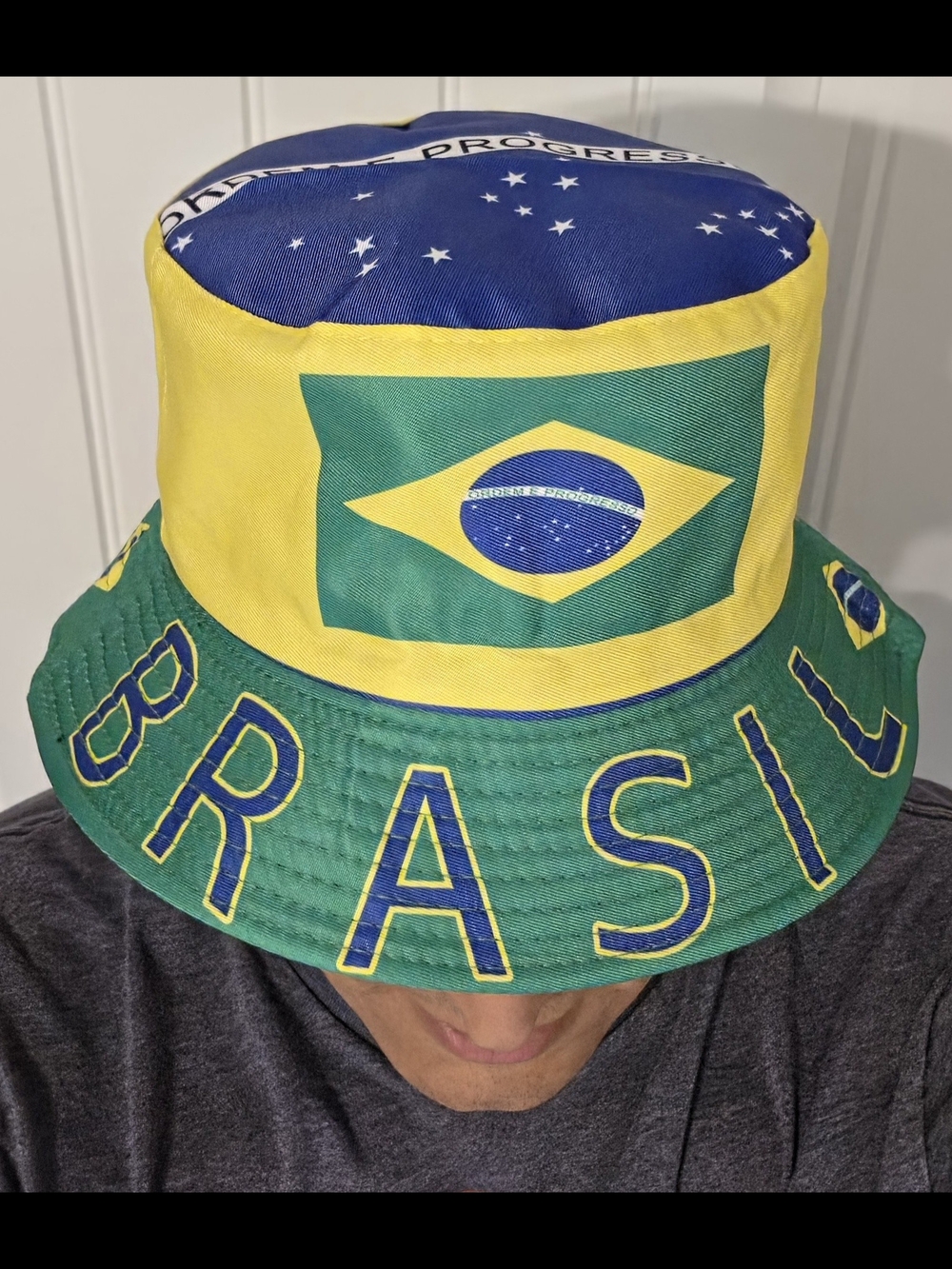 BRAZIL Brasil 2026 World Cup unisex reversible bucket hat adult one size - Picture 7 of 7